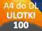 ULOTKI A4 SKŁADANE do DL 100 szt -Wysoka jakość-