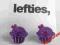 LEFTIES,BY ZARA ŚLICZNE FIOLETOWE KOLCZYKI