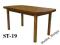 Stół rozkładany (80x150/190) ST-19 różne wymiary