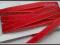 TASIEMKA RYPSOWA z fastrygą ~ 9mm ~ 1m ~ CZERWONA