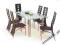 ZESTAW STÓŁ SZKLANY+ 6 KRZESEŁ kolory! SUPER CENA