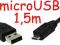 Kabel microUSB mikroUSB mikro micro USB 1,5m Łódź