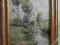 Akwarela ''Młyn nad strumieniem'' Sygnowana