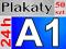 A1 PLAKATY 200g 50 szt DRUK 24h Plakat A0 A2 A3 A4
