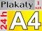 A4 PLAKAT 135g DRUK 24h Plakaty A0 A1 A2 A3 B0 B1