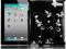 CZARNY KWIATY  etui pokrowiec iPAD 2 back case