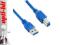 4World Kabel USB 3.0 AM-BM 5.0m niebieski