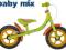 Rowerek biegowy 12cali Baby mix zielony Z HAMULCEM