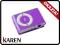 Odtwarzacz MP3 z klipsem fioletowy microSD GW24