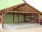 GARAZ DREWNIANY DWUSTANOWISKOWY 6,4x5,6m  WIATA
