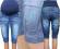 73 - spodenki ciążowe do kolana - jeans - S