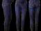 09* Skinny jeans RURKI ciążowe granat XXL