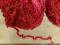 Zestaw włóczka akryl bawełna wiskoza czerwona 445g