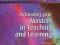 ACHIEVING YOUR MASTERS IN TEACHING AND LEARNING