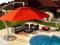Super Parasol Ogrodowy Ibiza Czerwona