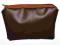 kosmetyczka pokrowiec HAND MADE eko skóra BRĄZOWA