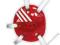 Ochraniacz uszu Adidas Resposne - Czerwony