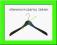 wieszak wieszaki drewniane CZARNE 10szt SOLIDNE