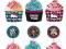 MONSTER HIGH szablon muffinki papilotki GRATIS; us