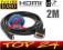 KABEL HDMI-DVI v1.3b 2560x1600 GOLD 2M FULL HD TV