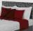 PODUSZKA PODUSZKI JASIEK PIKOWANA  BORDO CZERWONA