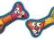 Fat Cat Mini Squeaker Bones dla małych psów 630050