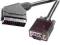 Kabel Przewód SCART --&gt; VGA Dsub RGB 2m OFC
