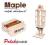 Drewniane klocki MAPLE 100szt drewniana skrzynia