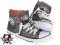 buty trampki NEW AGE - GREY / ORANGE szare :: [44]