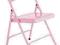 KRZESŁO SKŁADANE HABITAT RÓŻOWY METAL 597Z
