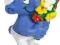 SCHLEICH figurka  SMURFS smerf  Z KWIATKAMI