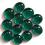 Green Glass Gaming Stones ok. 12 szt. zielone WBM