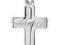 Srebrny (pr.925) krzyżyk z cyrkonią