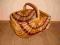 Wiklinowy kosz na zakupy-koszyk na piknik-grzyby