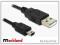 Kabel USB 2.0 AM-BM np. Foto Canon mini USB5p 1,8m