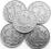 1 złoty 1929 - zestaw 5 sztuk - połyskowe !