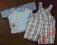 *GEORGE*INNE* SPODENKI OGRODNICZKI + T-SHIRT 3-6 M