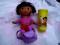 DORA INTERAKTYWNA 25cm +PLECAK FISHER PRICE KUBEK