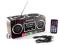 RADIO RADIA RETRO PRZENOŚNE GŁOŚNIK FM USB SD HIT