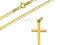 ZŁOTY KOMPLET ŁAŃCUSZEK KRZYŻYK KOMUNIA EJUBILER