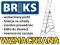 WZMACNIANA DRABINA ALUMINIOWA BRIKS 3x10 na schody