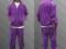 HOODBOYZ DRES WELUROWY VELOUR SUIT PURPLE L 24h