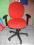 Fotel  biurowy czerwony