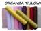 FIBRA SIATKOWA TIULOWA TIUL ORGANZA 40cm/9m VAT
