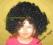 Peruka afro czarna - włosy czarne na panieński HIT