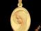 Medalik złoty z Matką Bożą pr585 GRATISY