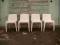KRZESŁO E. MOECKL 1950/60 DO RENOWACJI BIAŁE 4SZT.