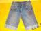 ŚLICZNE spodenki JEANS rybaczki 140 CM