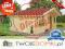 Drewniany domek letniskowy FELIKS 19,8m2