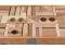 WOODEN STORY drewniane klocki naturalne, 54 szt.